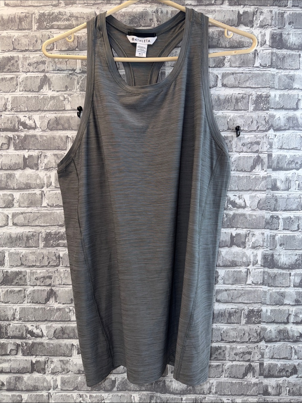 Athleta‎ Heathered Charcoal Racerback Tank